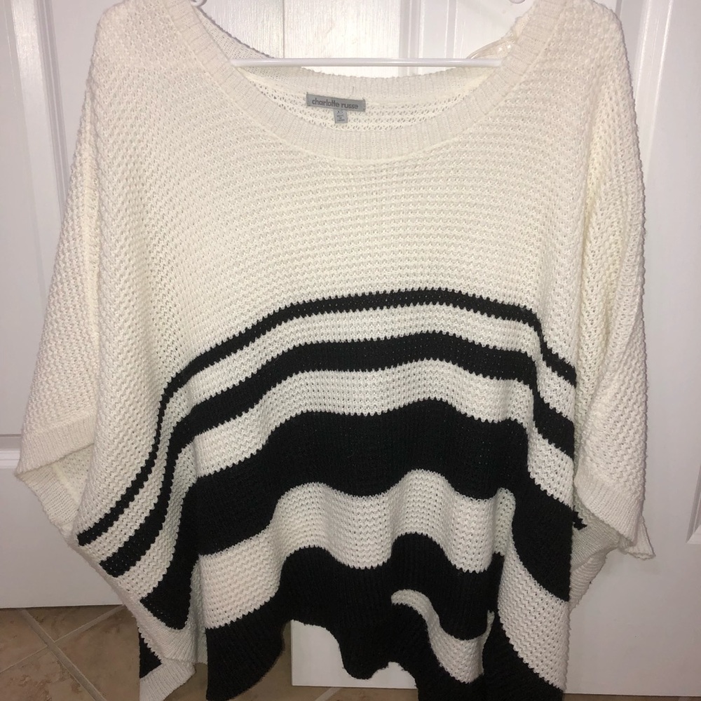 Black and white sweater